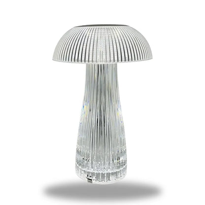 lampe de chevet transparente champignon