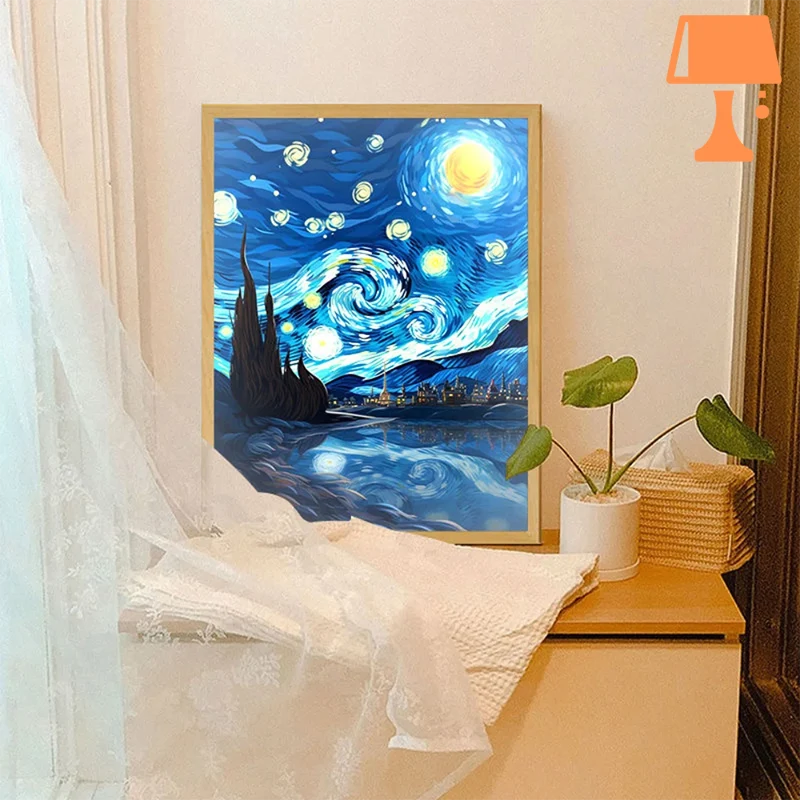 lampe de chevet van gogh ciel