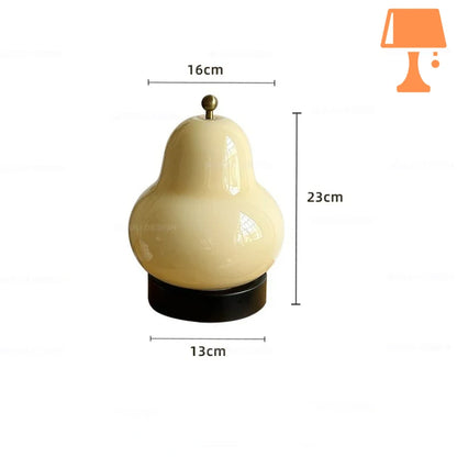 lampe de chevet verre taille