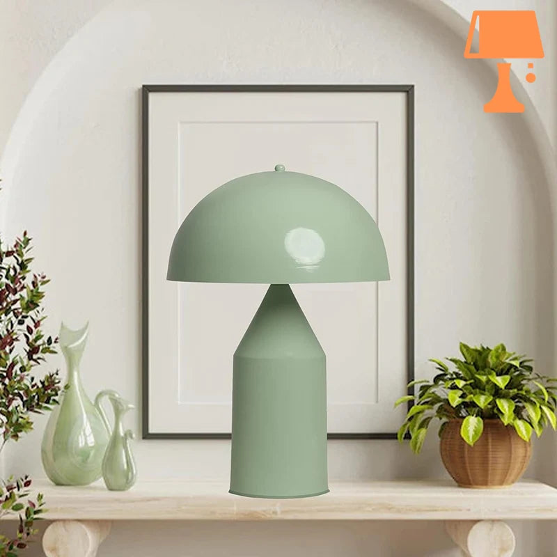 lampe de chevet vert menthe table