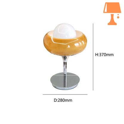 Lampe de Chevet Vintage Orange Taille