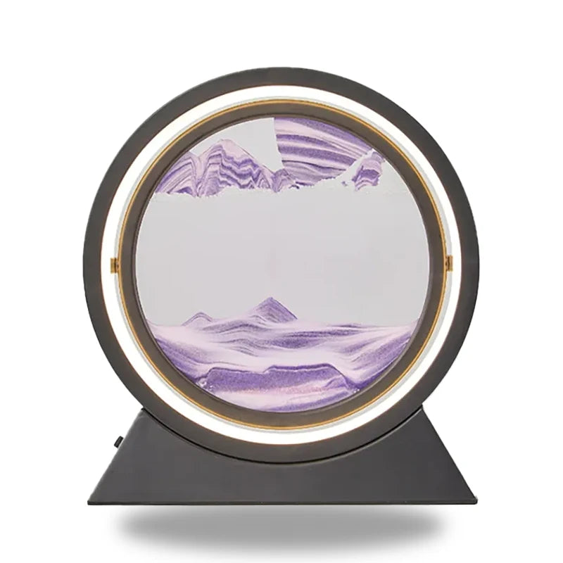 lampe de chevet violette design sable