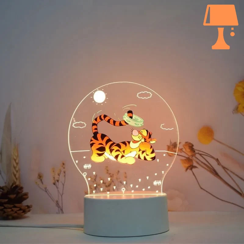 lampe de chevet winnie tigre