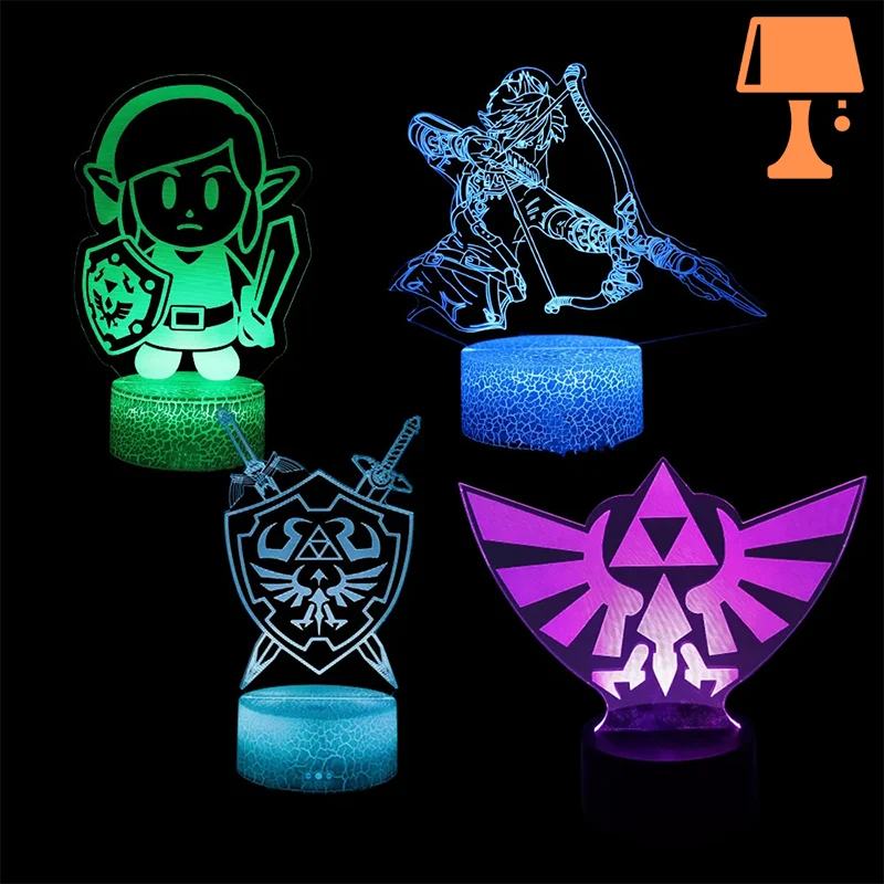 lampe de chevet zelda link zelda