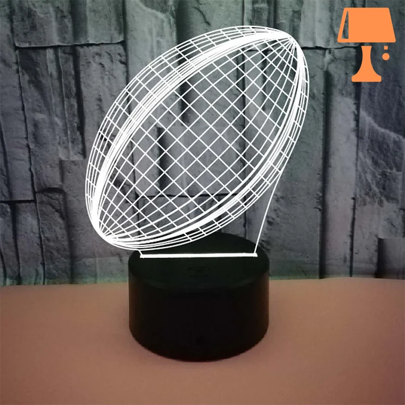 Lampe de Chevet Rugby Blanche