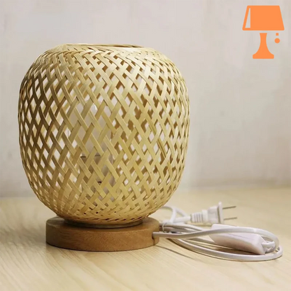 lampe en fibre naturelle