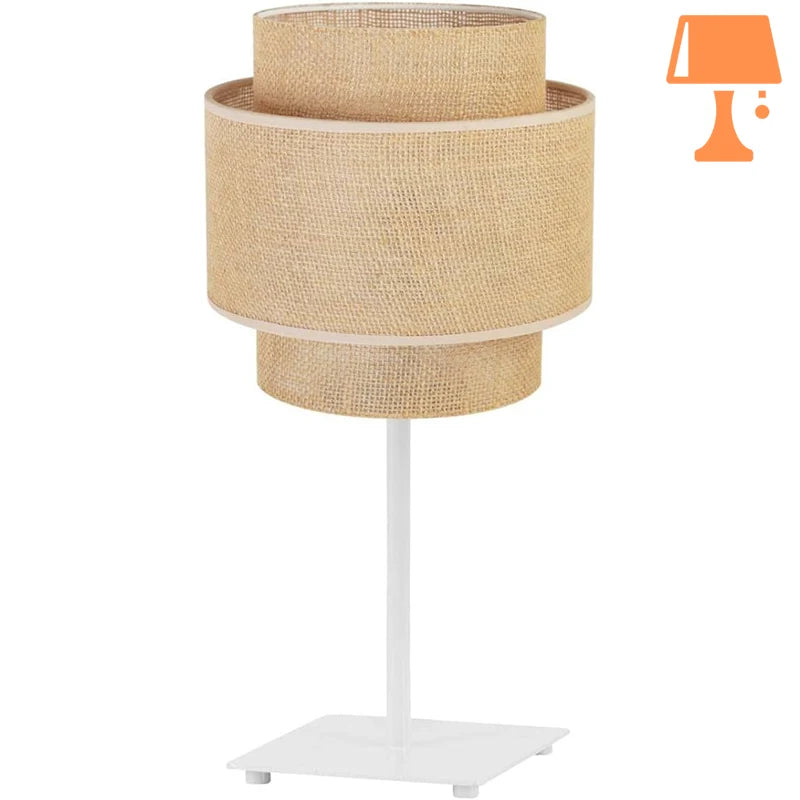 Lampe en Jute