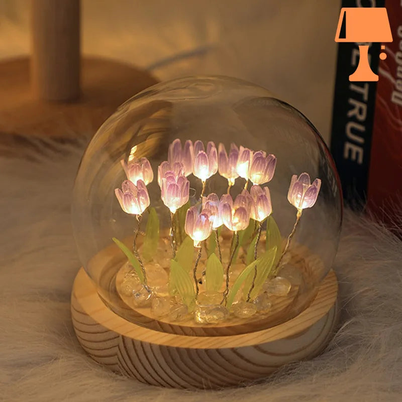 lampe-forme-tulipe-sans-fil