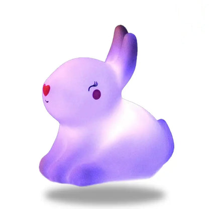 lampe lapin rose