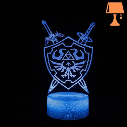 lampe master sword bouclier