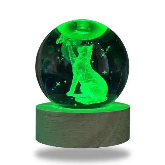 Lampe motif chat