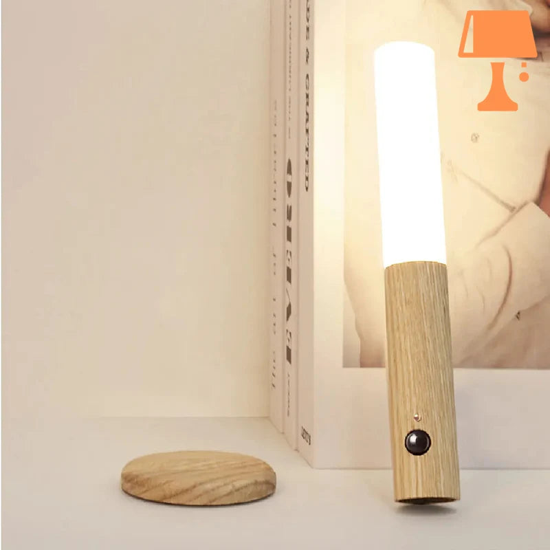 lampe murale à pile chambre bois