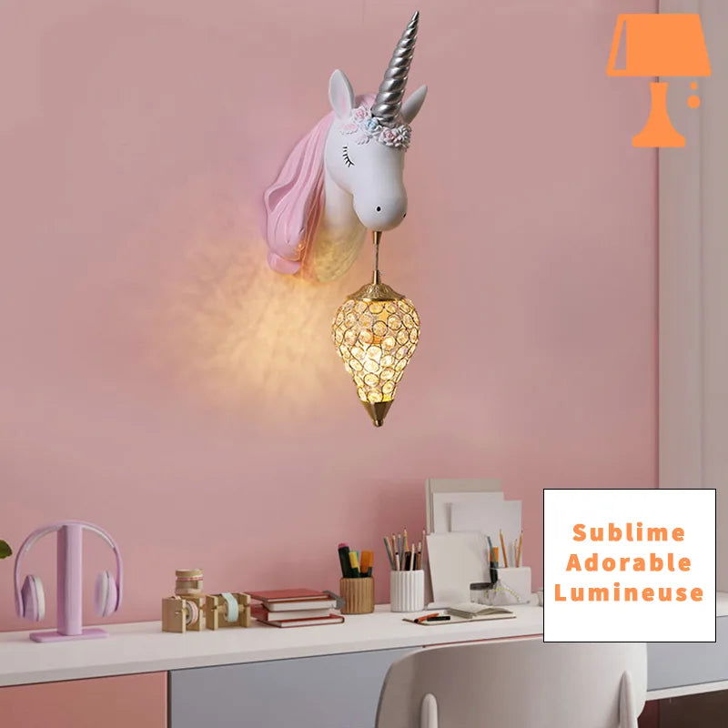 lampe-murale-licorne-mur