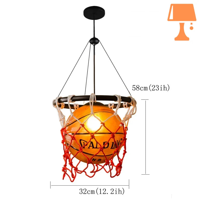 lampe panier de basket mesure