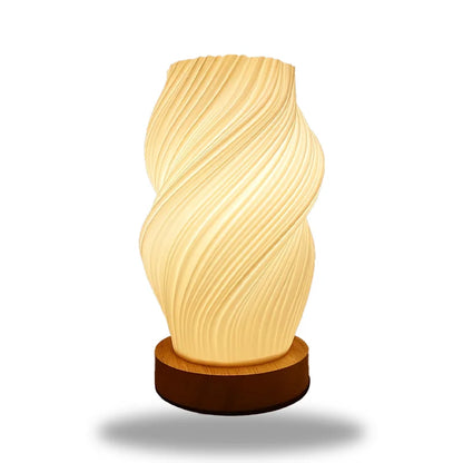 Lampe sur pied torsadée