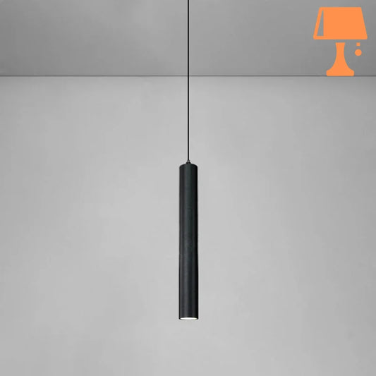 Lampe de Chevet Forme de Tube Noir