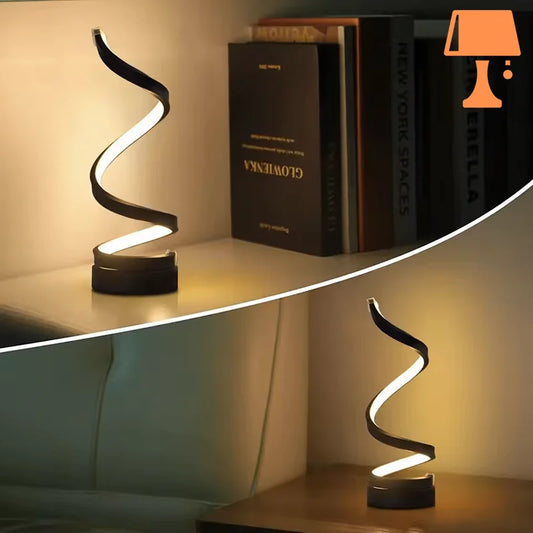 Lampe torsadée design