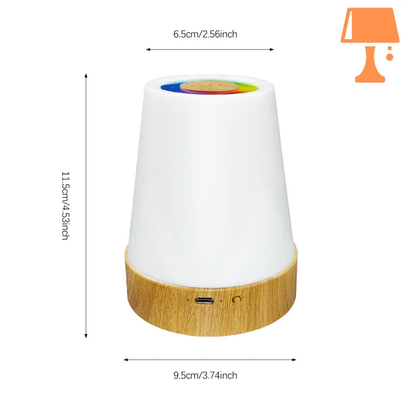 lampe touch de chevet mesure