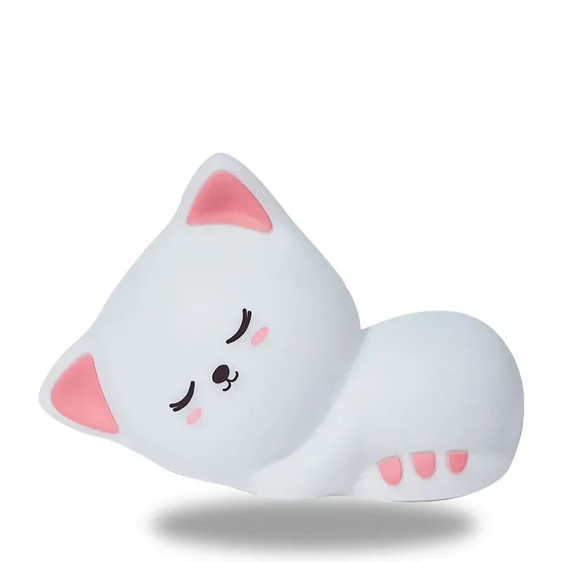 lampe veilleuse chat tactile