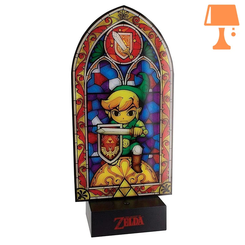 lampe zelda vitrail design