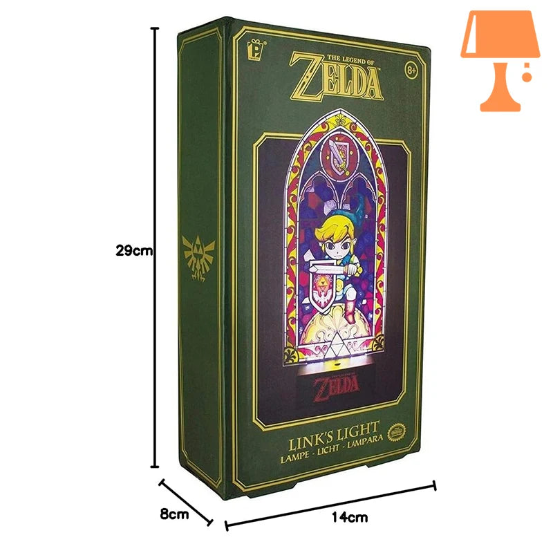 lampe zelda vitrail mesure