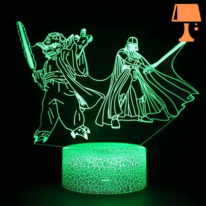 lampe 3d dark vador design