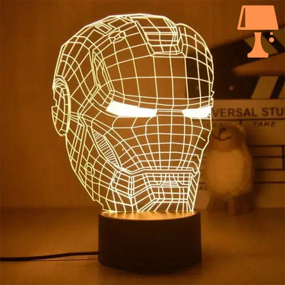 lampe 3d iron man design