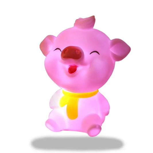 lampe cochon rose