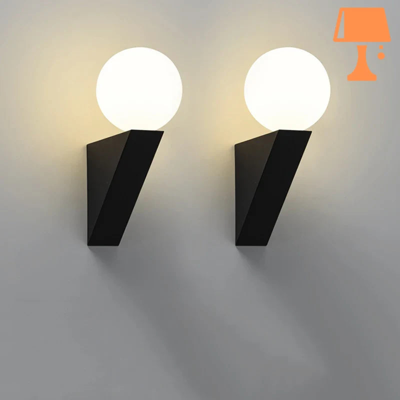 lampe de chevet à accrocher au mur noir murale