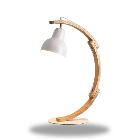 lampe de chevet artisanale en bois