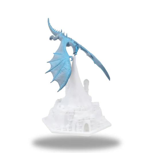 lampe de chevet design dragon bleu