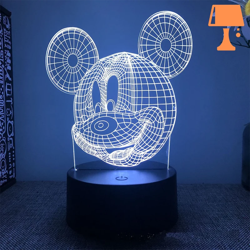 lampe de chevet disney tete de mickey