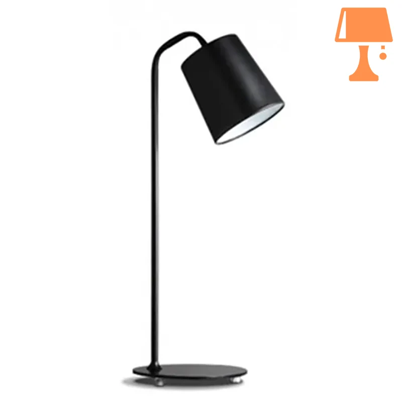 lampe de chevet en fer noir design