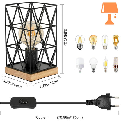 lampe de chevet en metal mesure