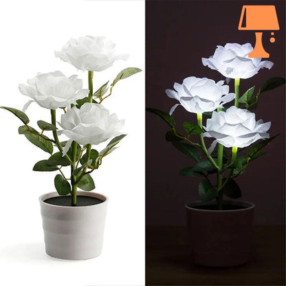 lampe de chevet flower pot blanc