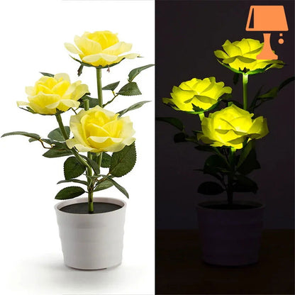 lampe de chevet flower pot jaune