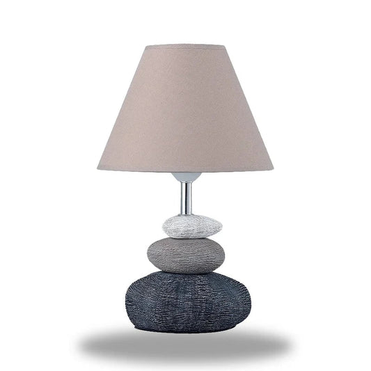 lampe de chevet galet gris