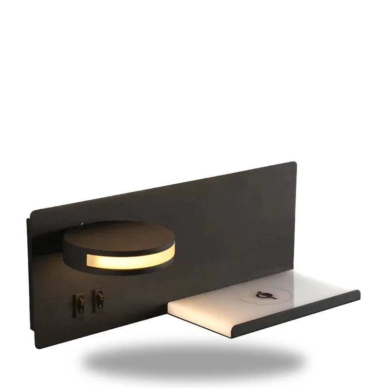 lampe de chevet murale tablette