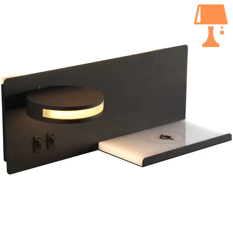 lampe de chevet murale tablette design