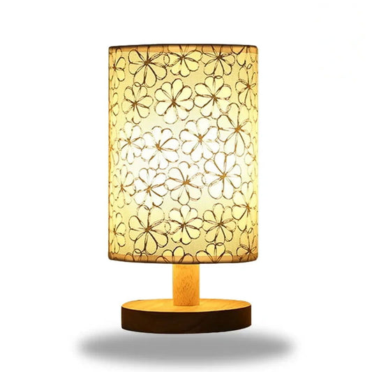 lampe de chevet pied en bois