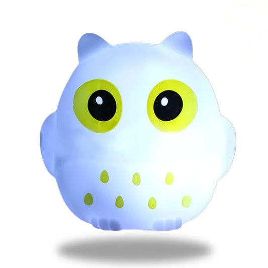 lampe hibou blanche