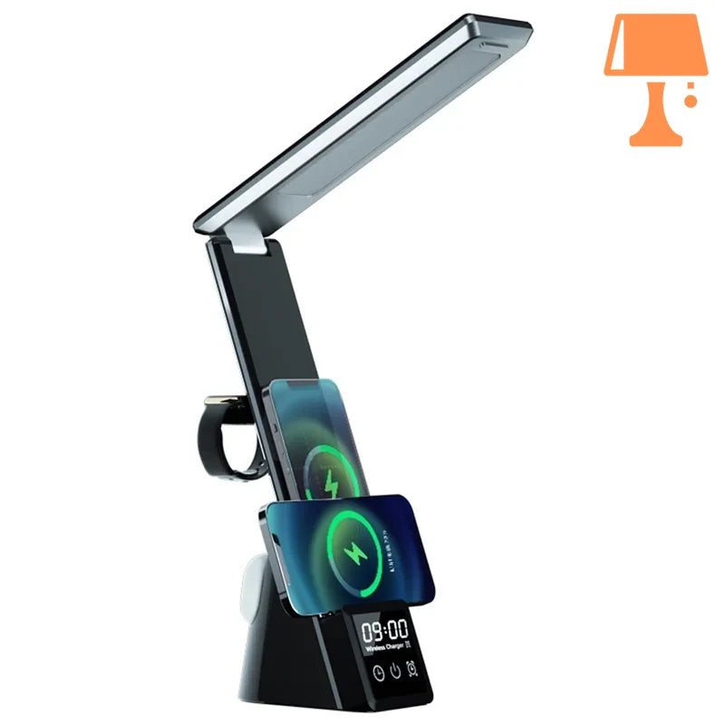 lampe de chevet usb noir