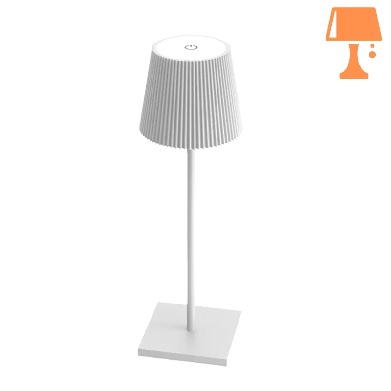 led lampe de chevet blanche design