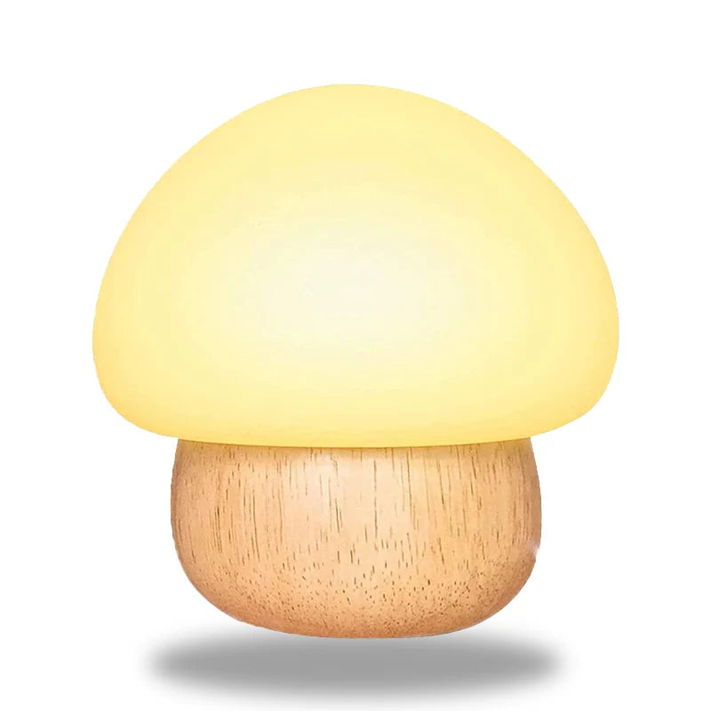 petite lampe de chevet champignon