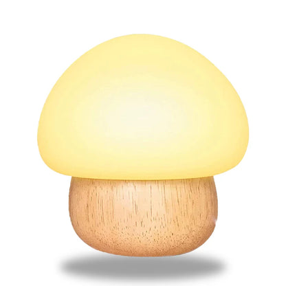 petite lampe de chevet champignon