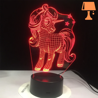 petite lampe de chevet fille rouge