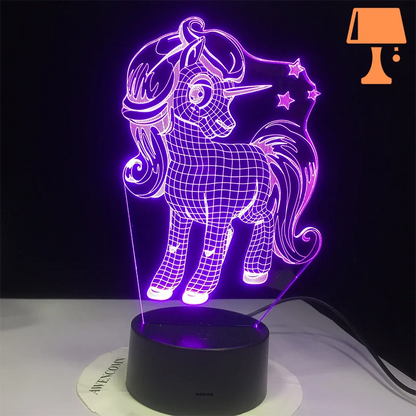 petite lampe de chevet fille violet