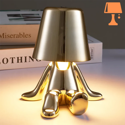 petite lampe de chevet moderne doré d