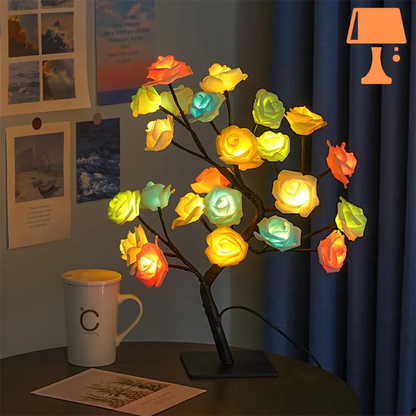 petite lampe de chevet romantique multicolore