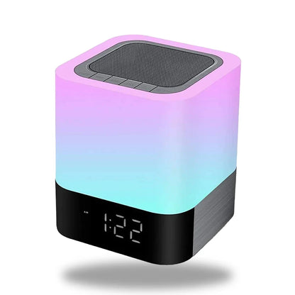 Réveille Enceinte Bluetooth Lampe de Chevet